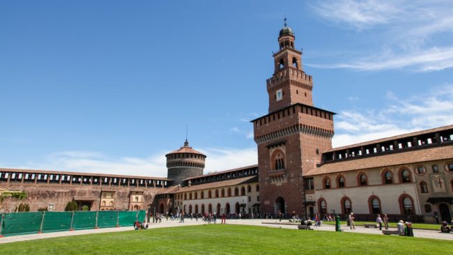 castello sforzesco, milan,