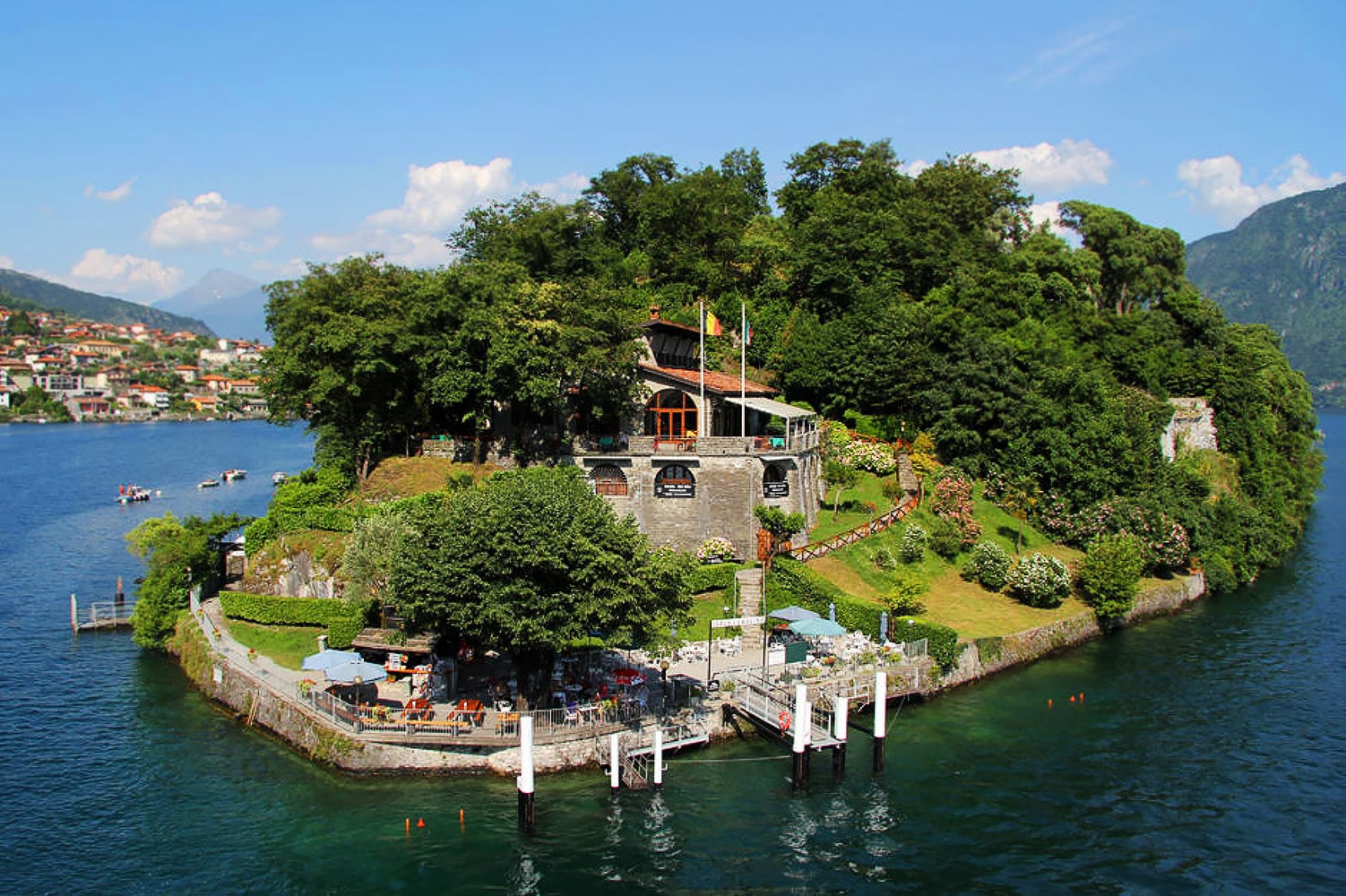 Transfer to Isola Comacina restaurant at Como Lake